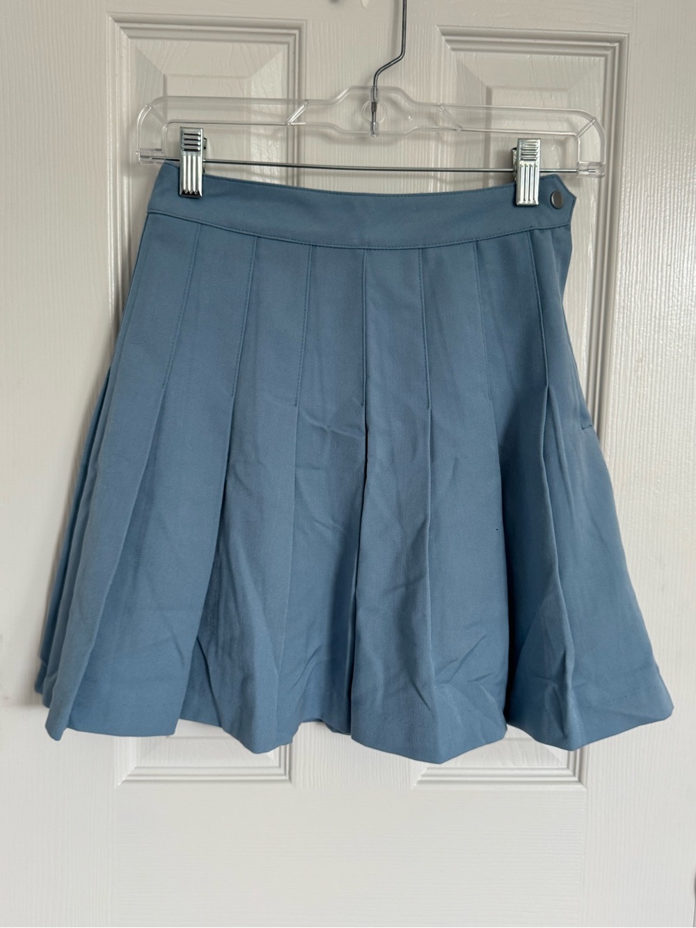 Divided H&M Light Blue Pleated Circle Skirt